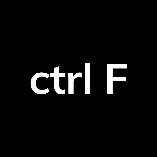 ctrl F finds